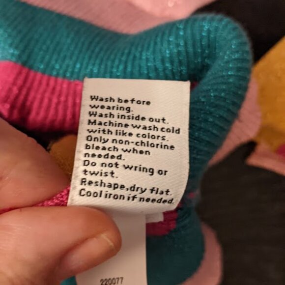 Sparkle Striped "Nine West" Sweater Size XL - Picture 8 of 11